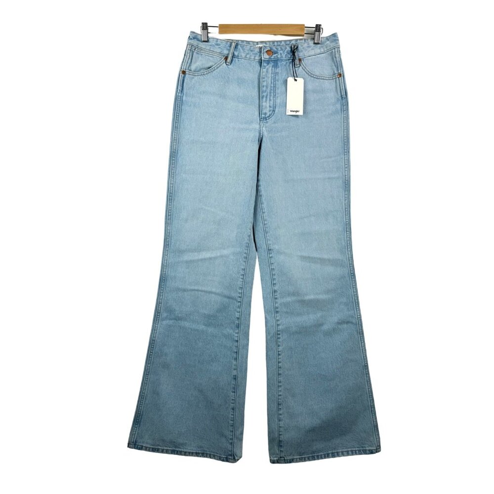 Wrangler Women's Light Wash‎ Bonnie Loose Flare Wide Jeans sz 28x34